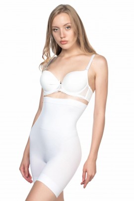 Arias Closet Beyaz MI Emay 2056 Yüksek Bel Masajlı Uzun Paça Korse