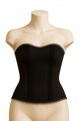 Arias Closet Siyah MI Emay 9155 Fırfırlı Terletici Büstiyer