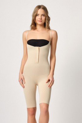 Arias Closet Ten MI Emay 2093 Ön Agraflı Göğsü Açık Paçalı Boy Korse