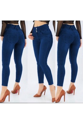 Yüksek Bel Likralı Jean Pantolon 90 Cm BN-47249