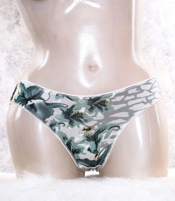 Kadın Viskon Kumaş Çiçek Desenli Slip (2774)