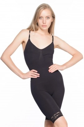 Arias Closet Siyah MI Emay 2031 Paçalı Dantelli Boy Korse