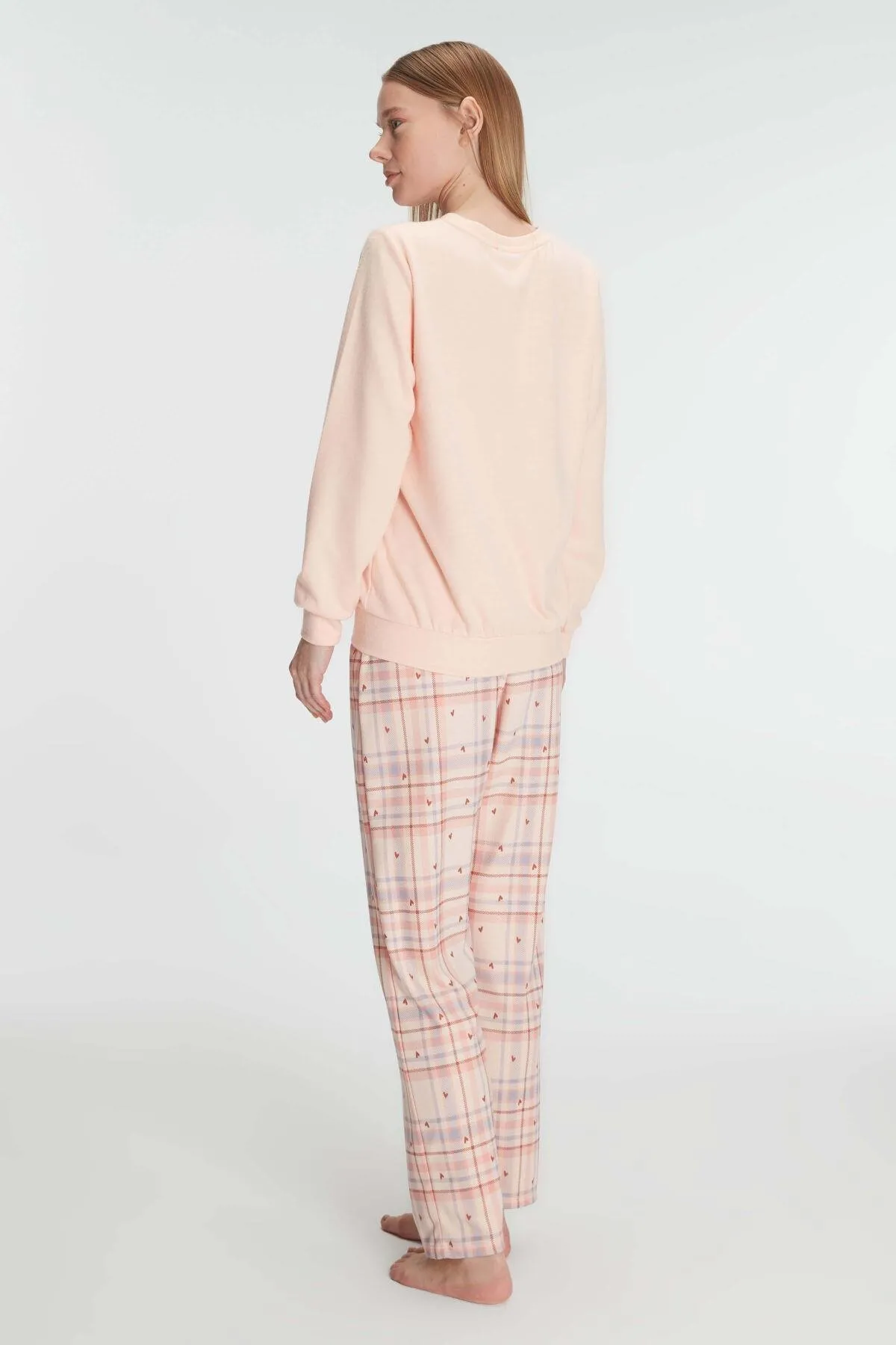 Arias Closet Pamuklu Kışlık Uzun Kol Kadın Pijama Takım