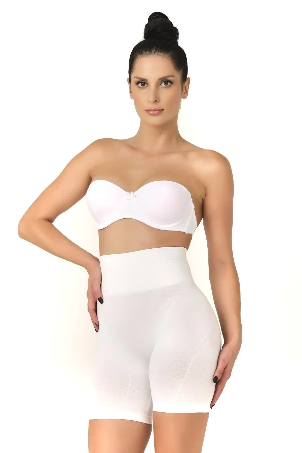 Arias Closet Beyaz MI Emay 2017 Düşük Bel Double Pantalon Korse