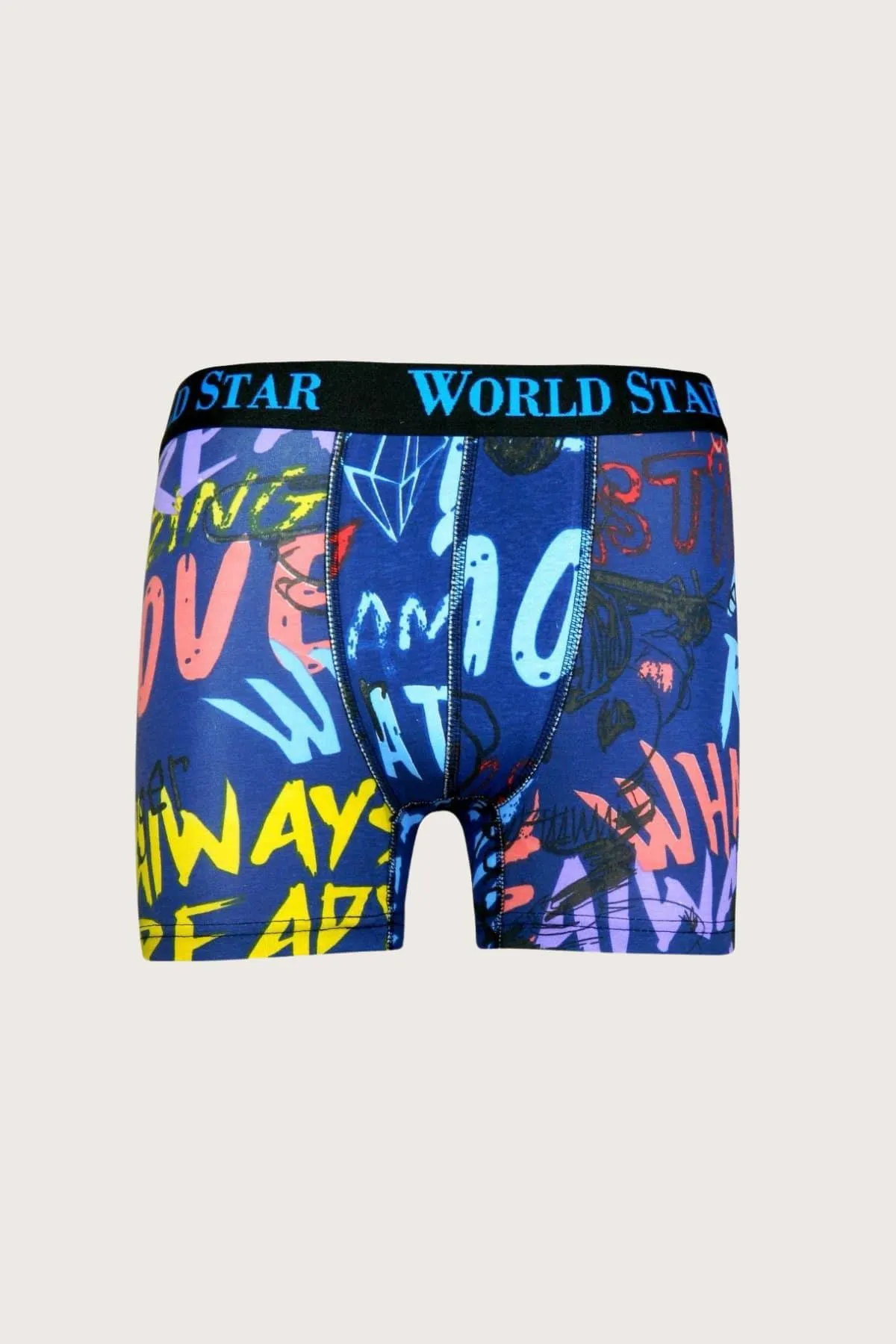 Tekli Pamuklu Erkek Boxer