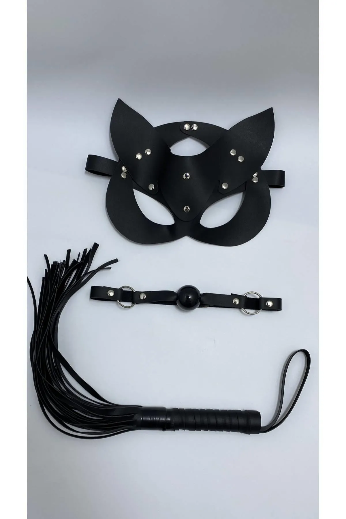 Arias Closet Siyah Maske Ağız Topu,3'Lü Set